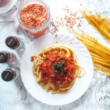 wegetariańskie spaghetti bolognese